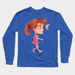 Lunar walk Girl Long Sleeve T-Shirt